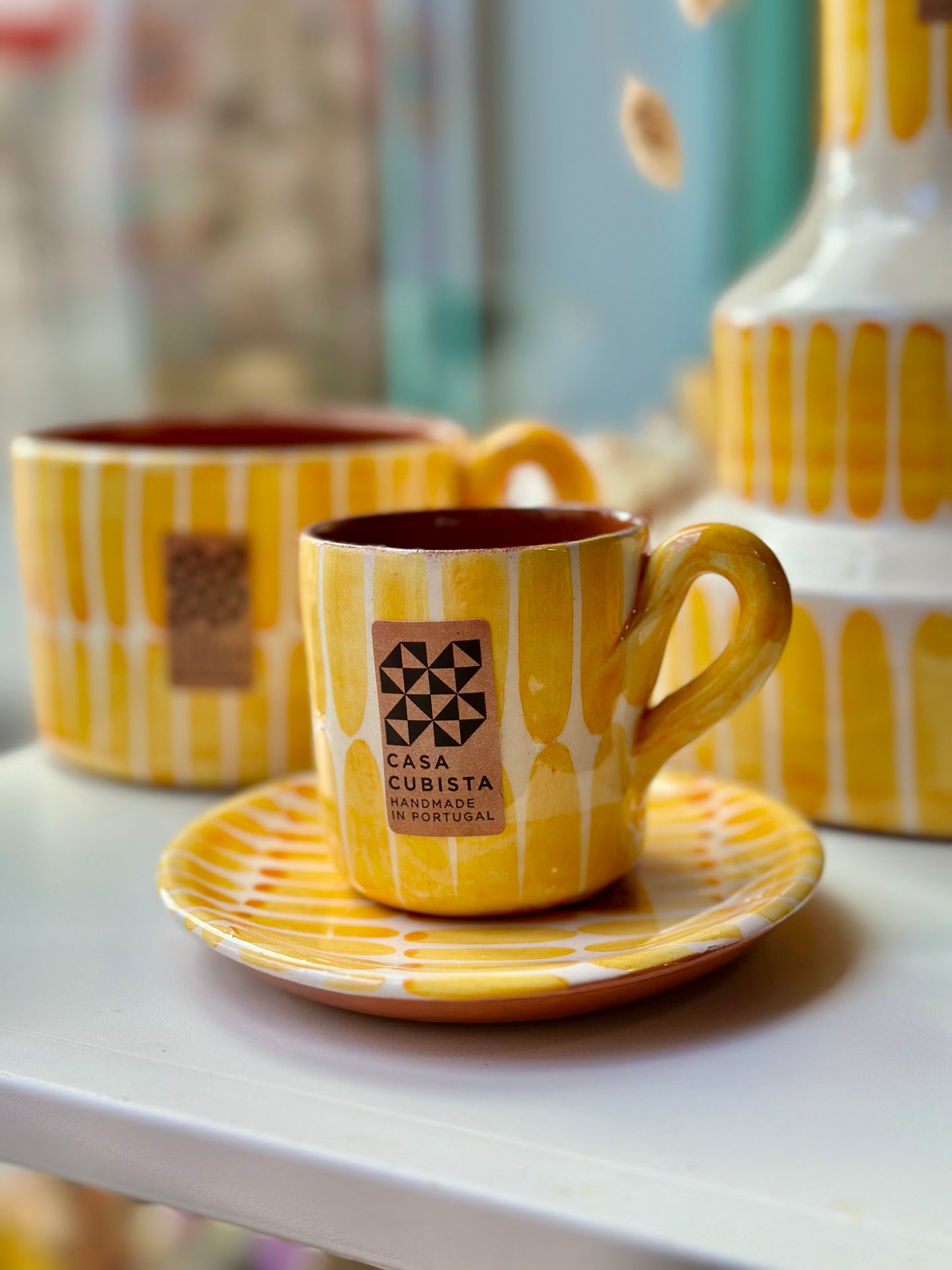 Set Expreso (Plato + taza) - Amarillo