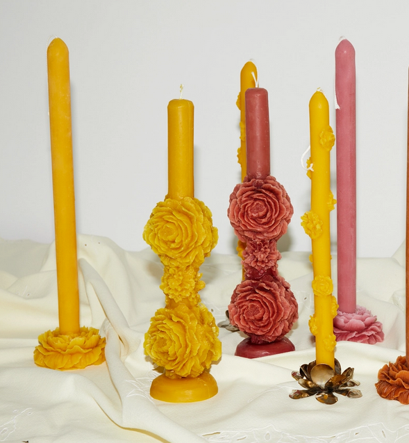 Vela Peonía 02 - Verde