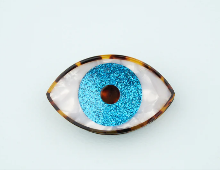 Pinza Ojo Azul Brillo