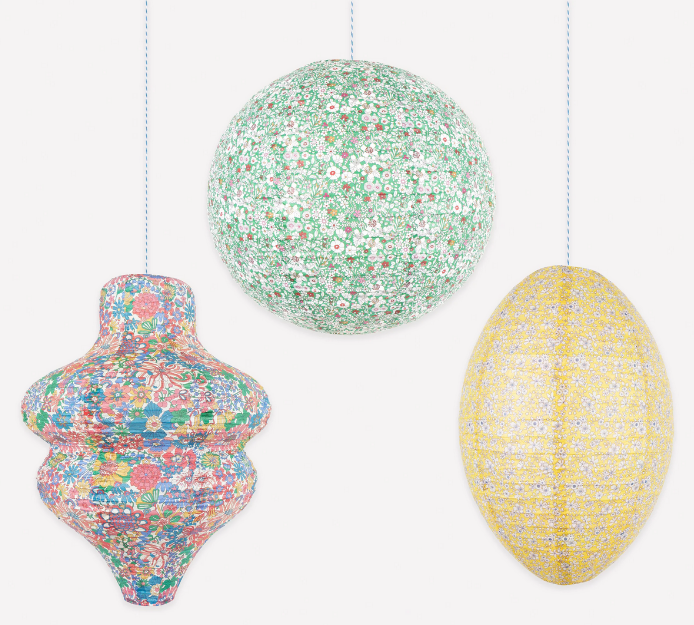 Farolillos de papel Liberty (3 unidades)