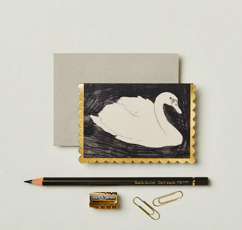 Tarjeta mini - cisne