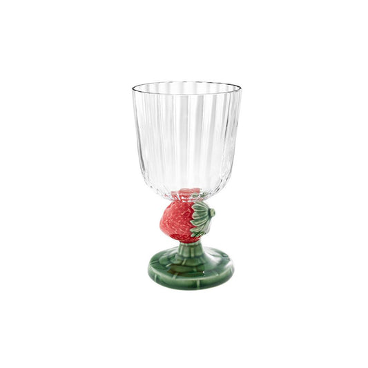Copa de vidrio y loza - Fresa