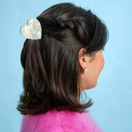 Mini Pinza Corazón Blanco