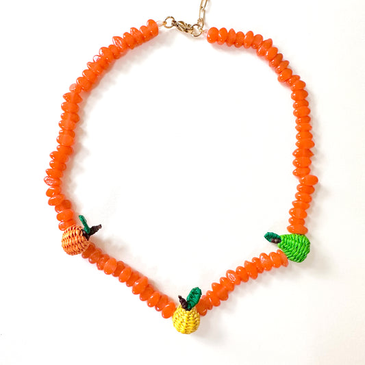 Collar Pera, naranja y limón
