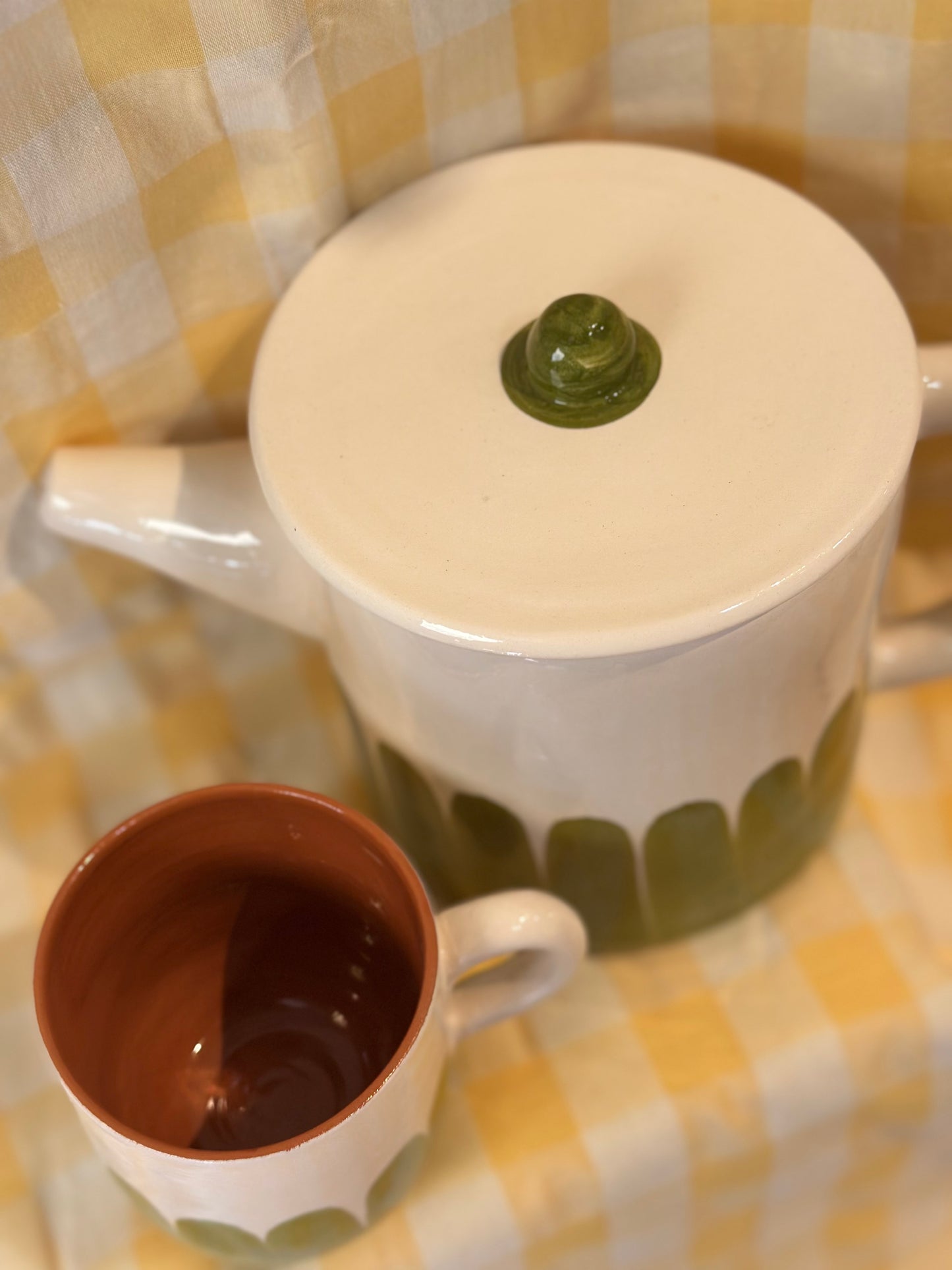 Tetera Dedos - verde oliva