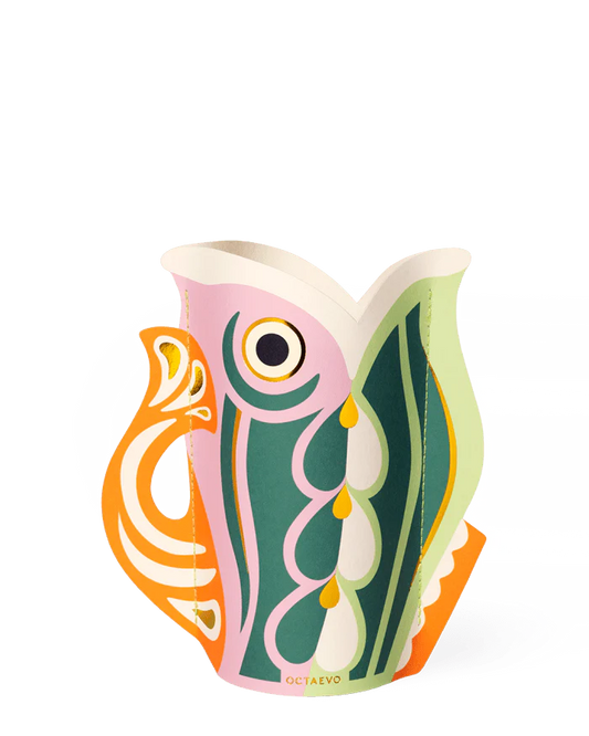 Mini Paper Vase Fish Splash