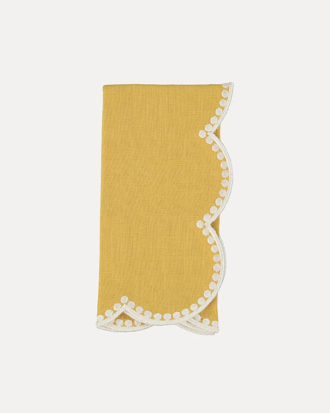 Servilleta gotas - amarillo y blanco (pack 2 unidades)