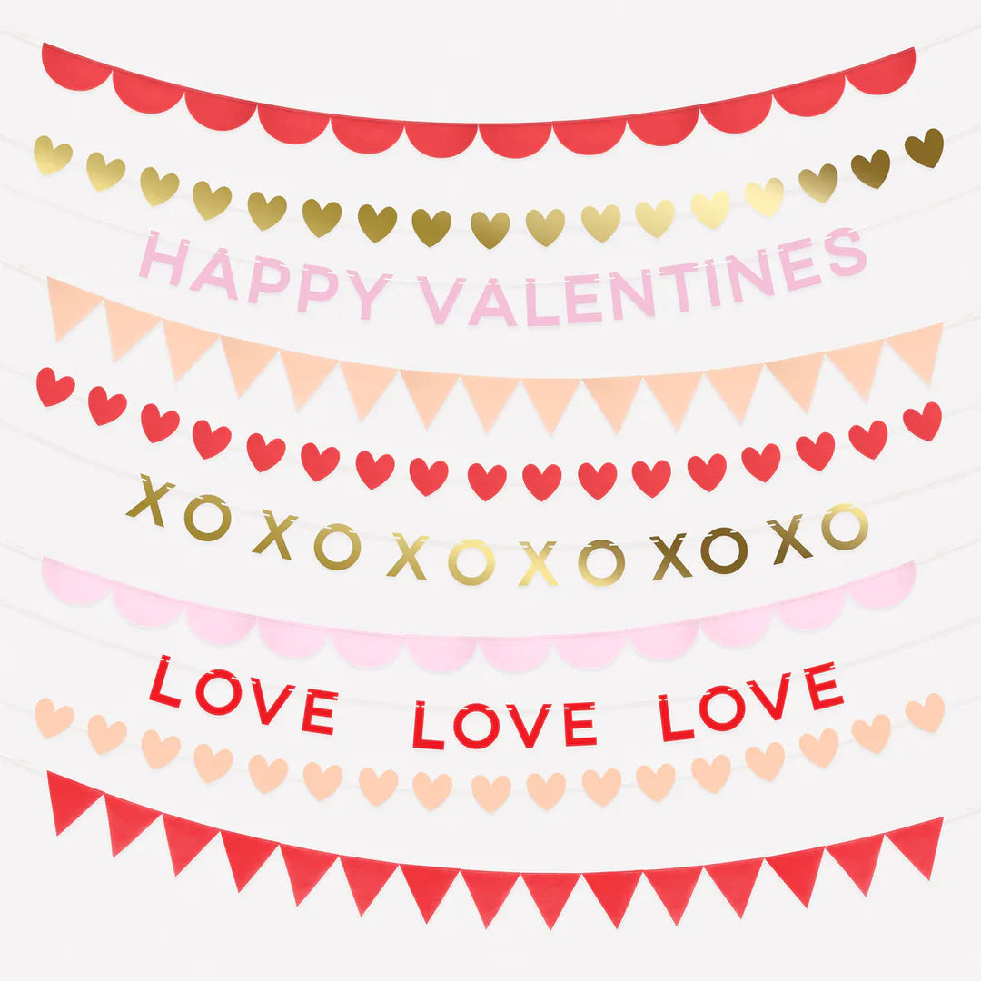 Guirnaldas de San Valentín (incluye 10 diferentes)