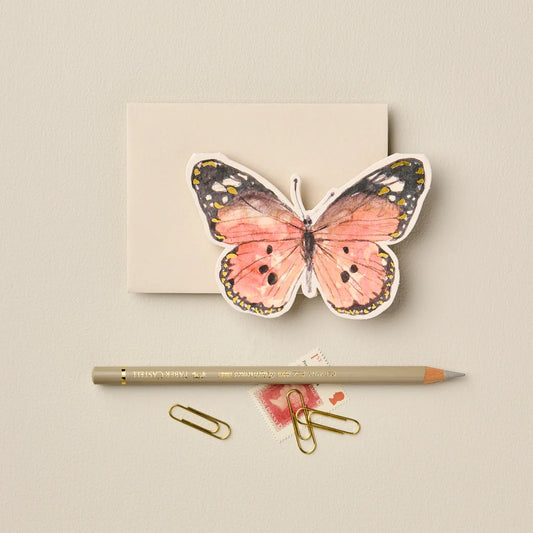 Tarjeta mini Mariposa naranja