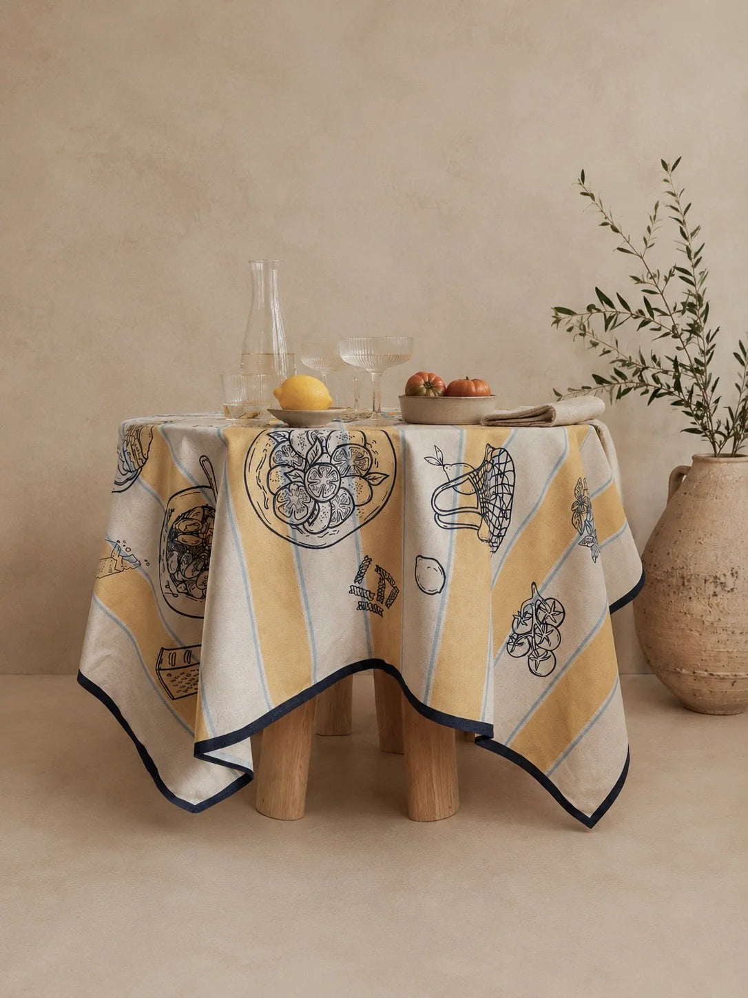 Mantel Dolce Vita rayas 140x220