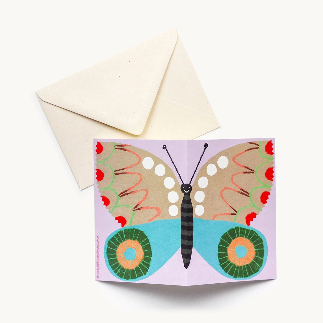 Tarjeta Mariposa púrpura