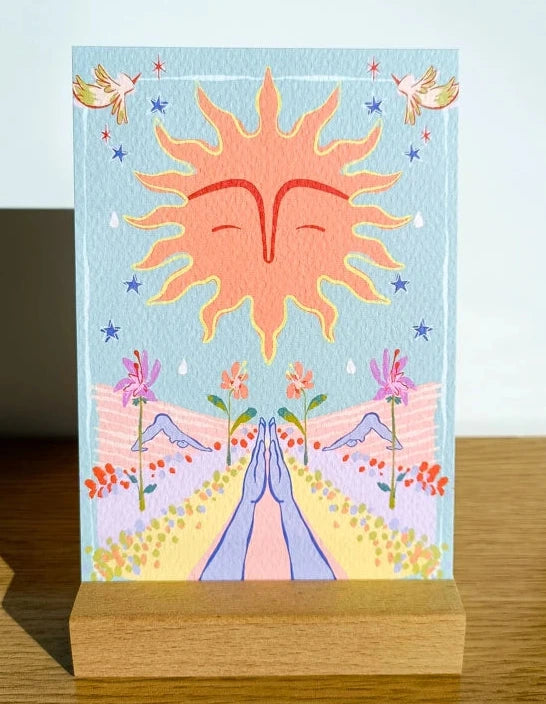 Postal Saludo al sol