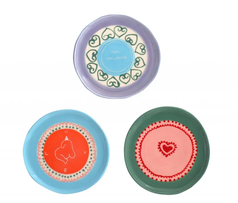 Set de 3 platos Nos Amours