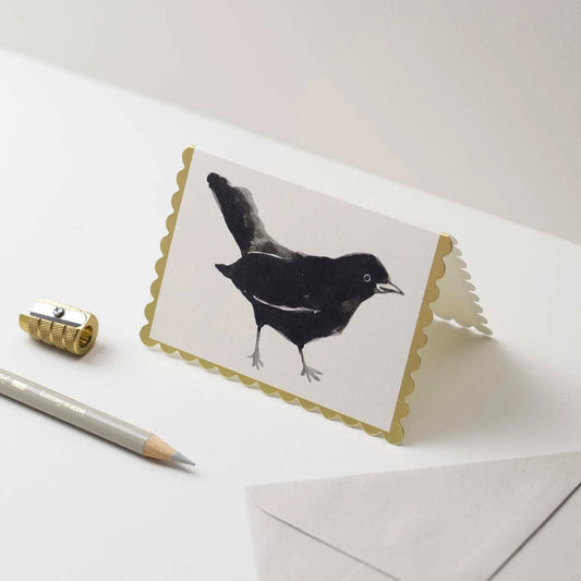 Tarjeta mini - Pájaro negro