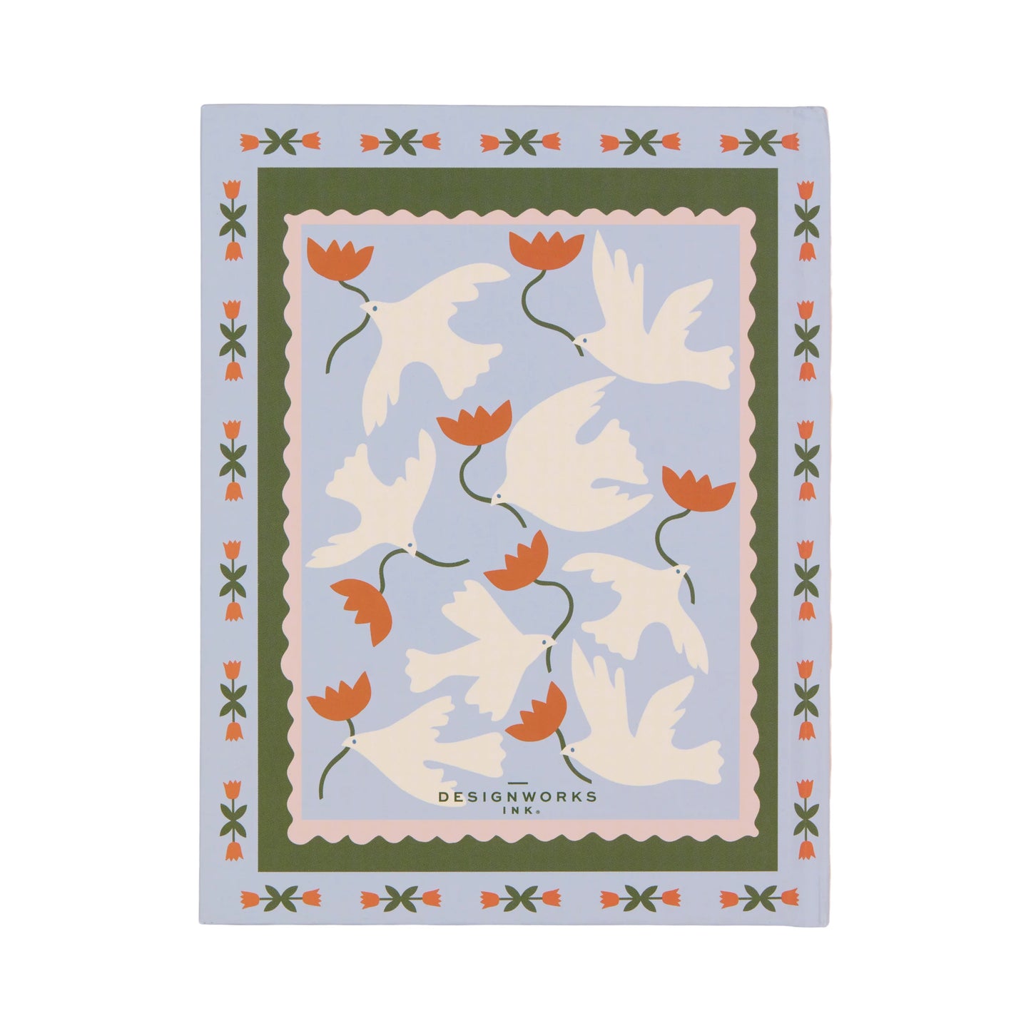 Cuaderno A Dopo Journal - Pájaros y flores