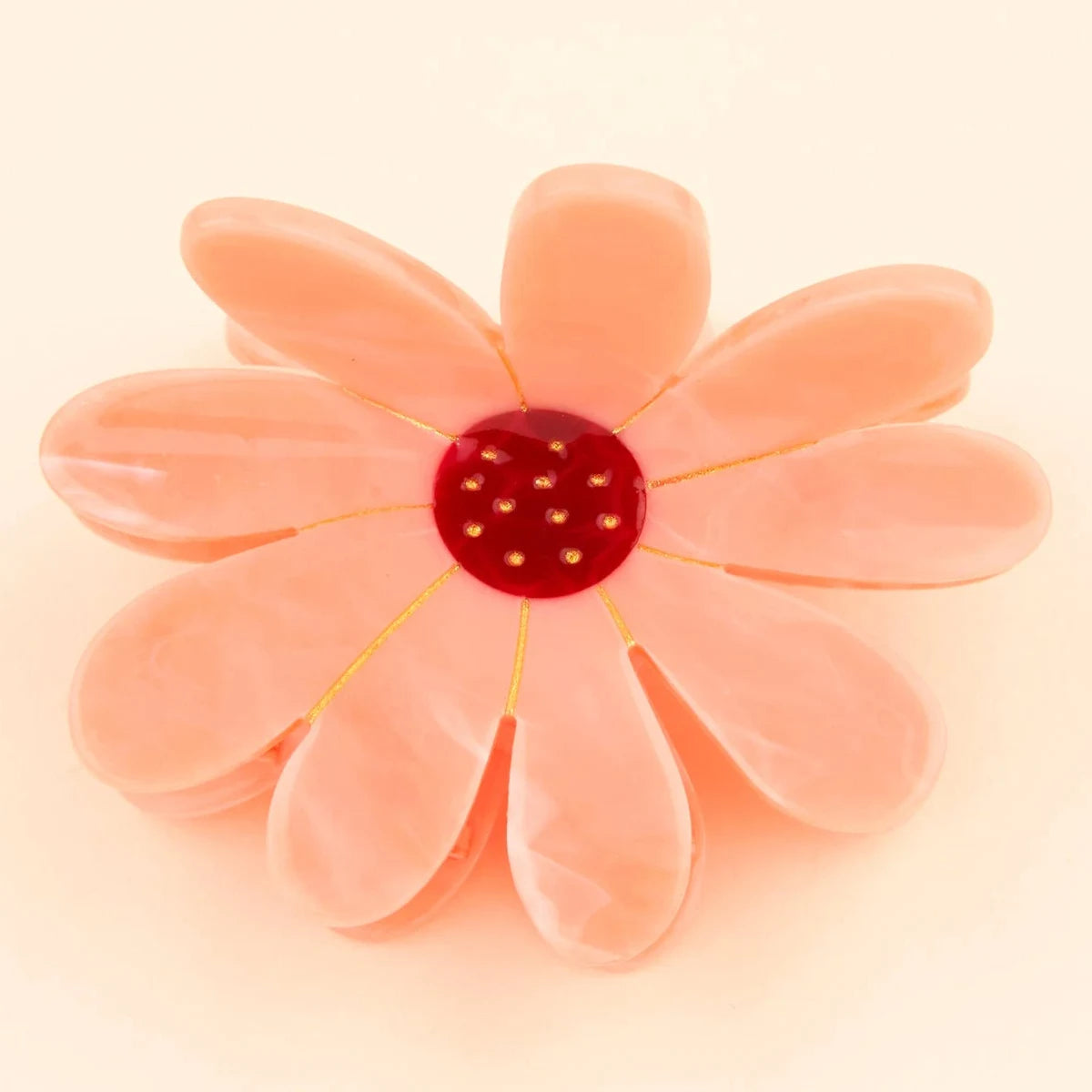 Pinza flor rosa