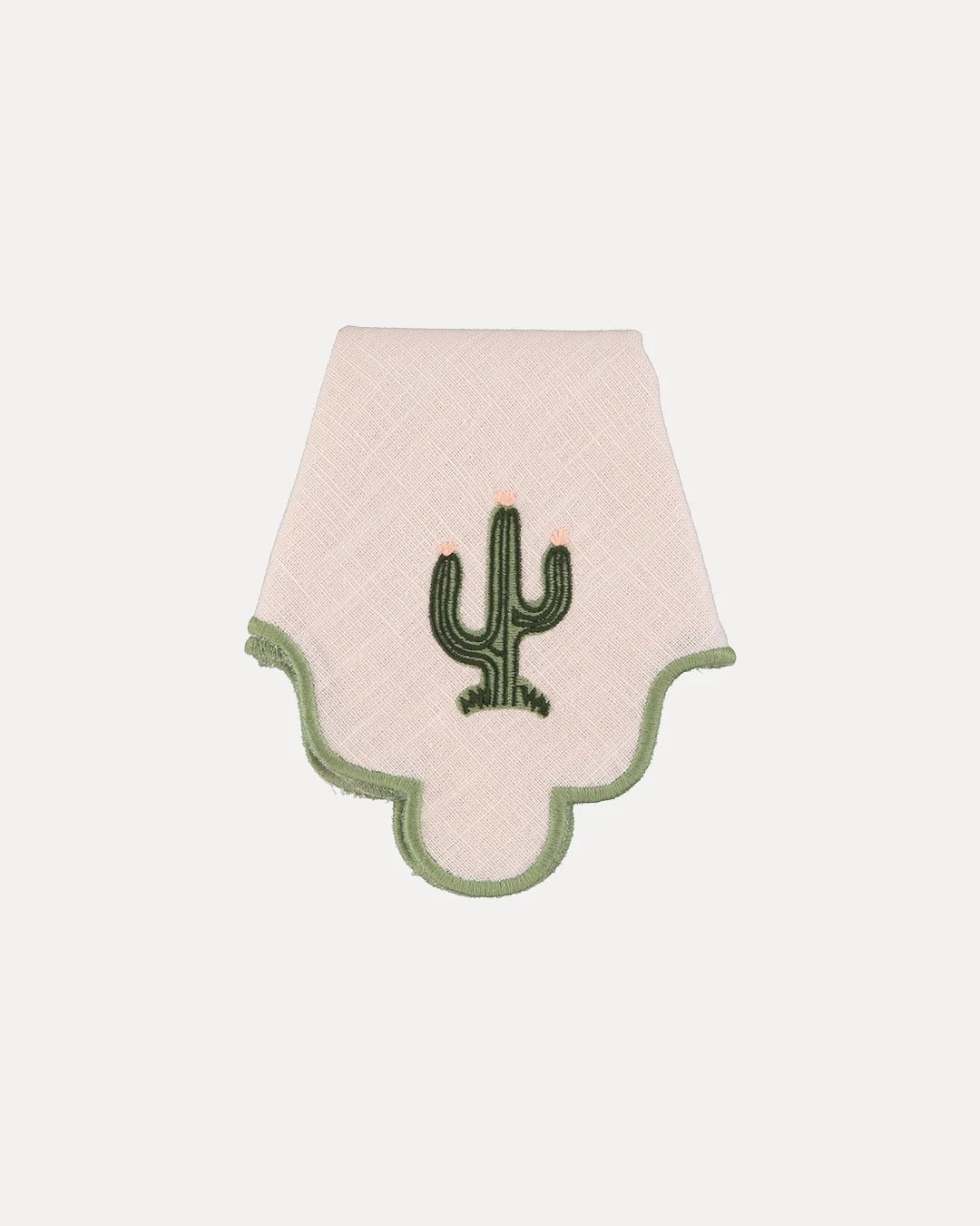 Servilleta ondulada Cactus - rosa y verde (pack 2 unidades)