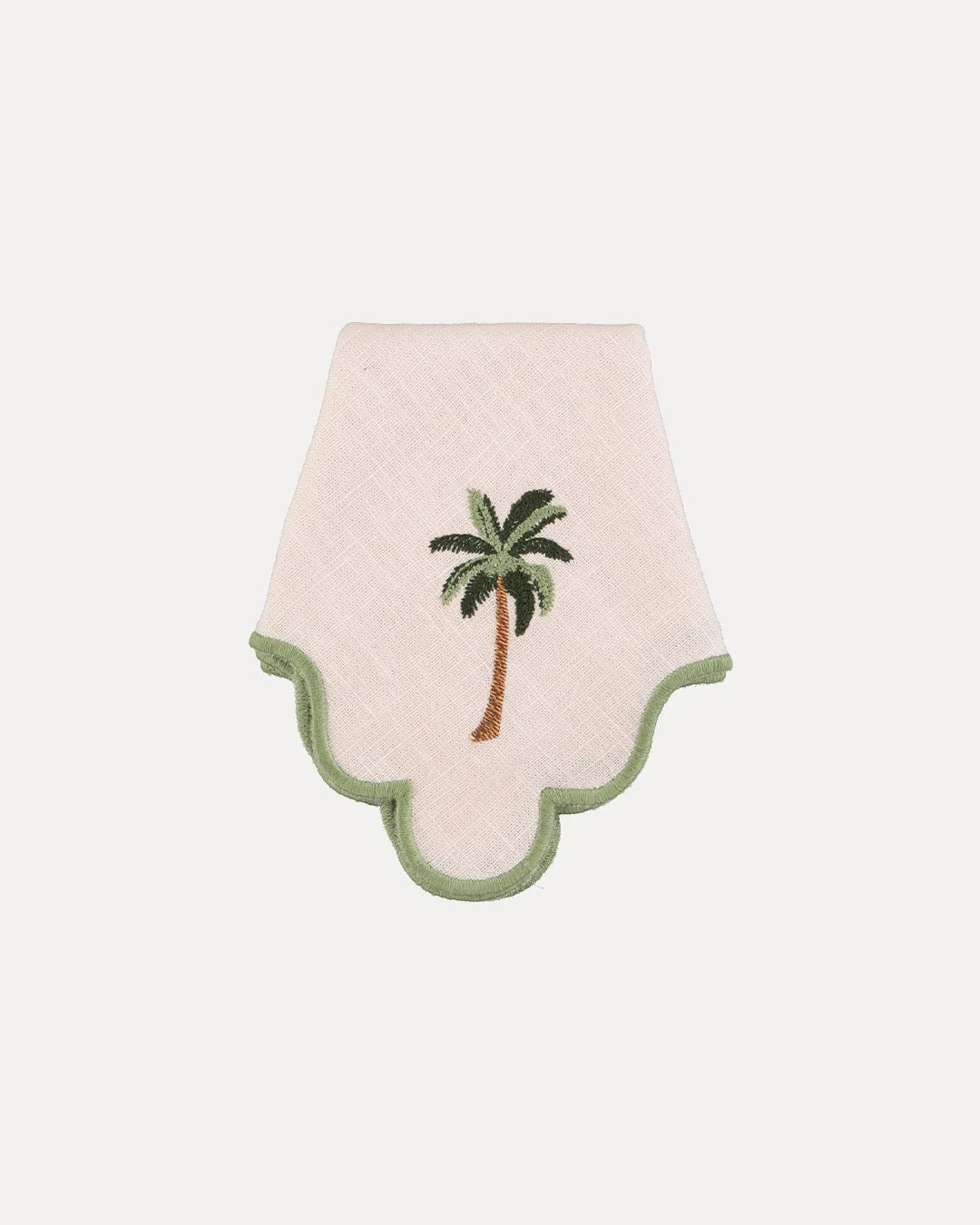 Servilleta ondulada Palmera - rosa y verde (pack 2 unidades)