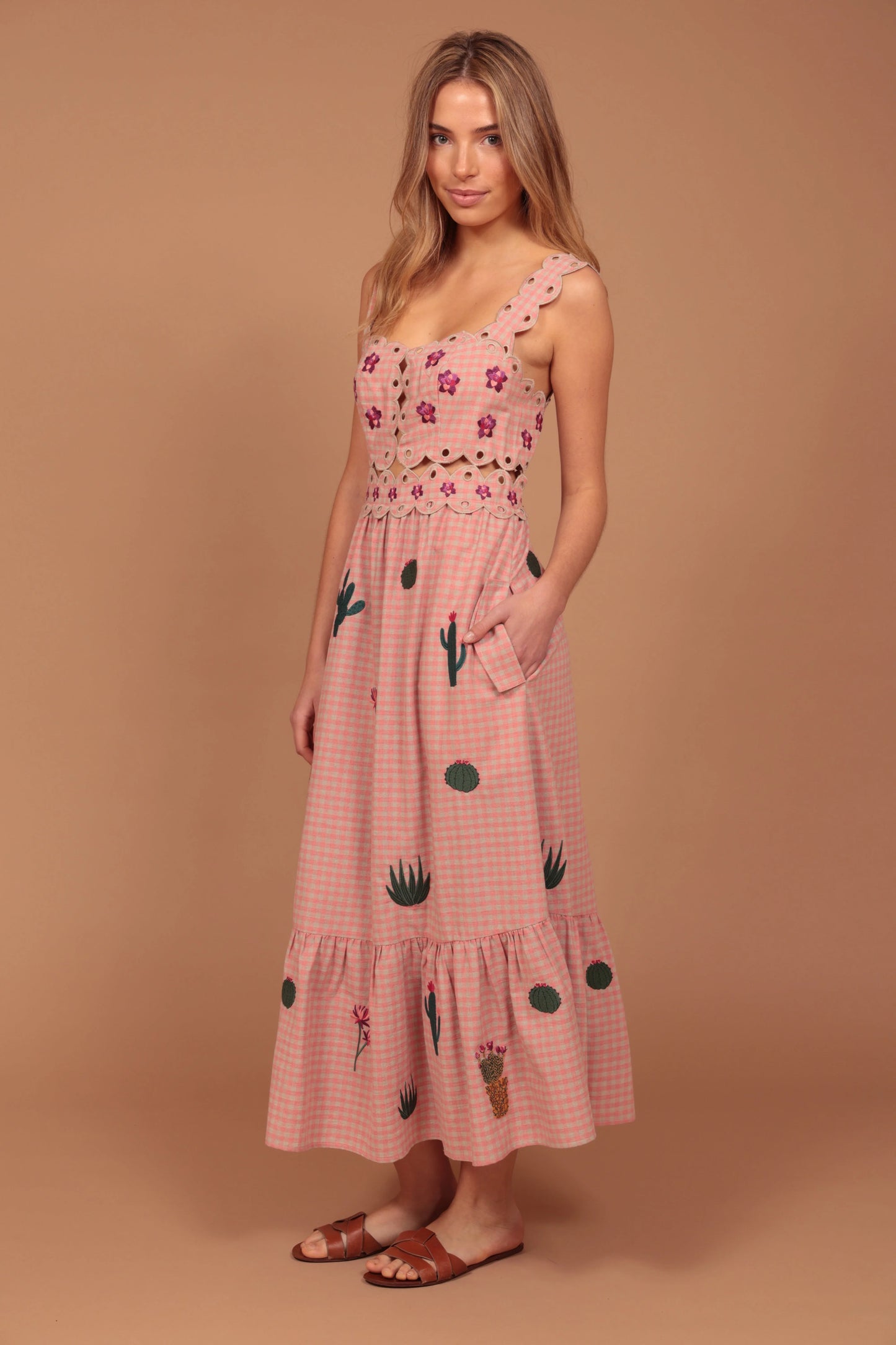 Vestido largo cactus grace