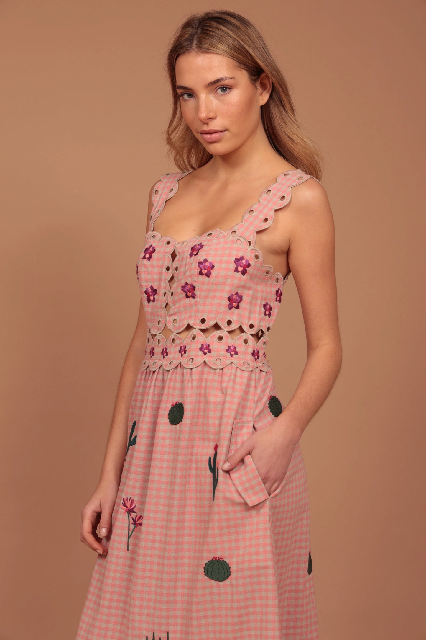 Vestido largo cactus grace