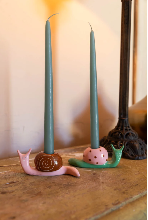 Set de candelabros caracoles