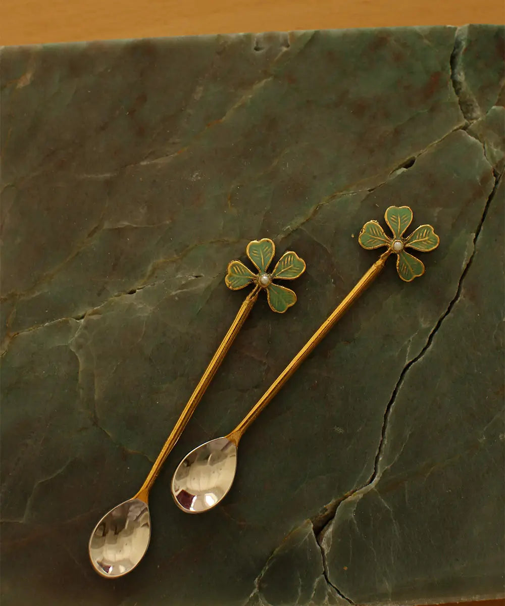 Set cucharillas trébol