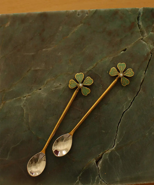 Set cucharillas trébol