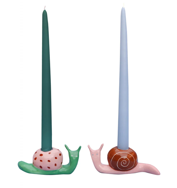 Set de candelabros caracoles