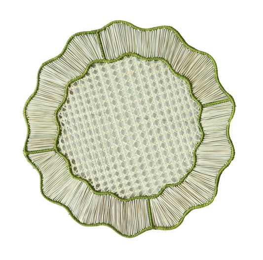 Individual palma de iraca verde