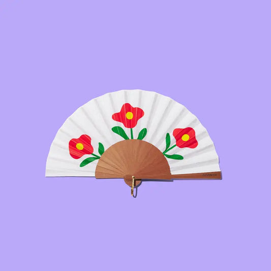 Abanico Wild Poppies MINI