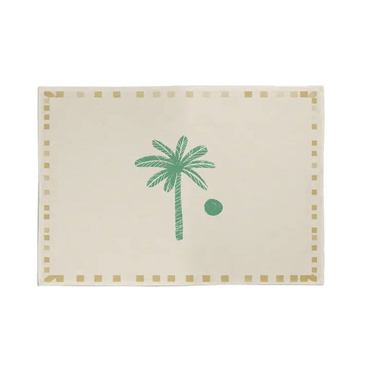 Juego de mesa 100% algodón / Palmera