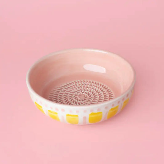 Cuenco Rallador Rosa y Amarillo / Valentina