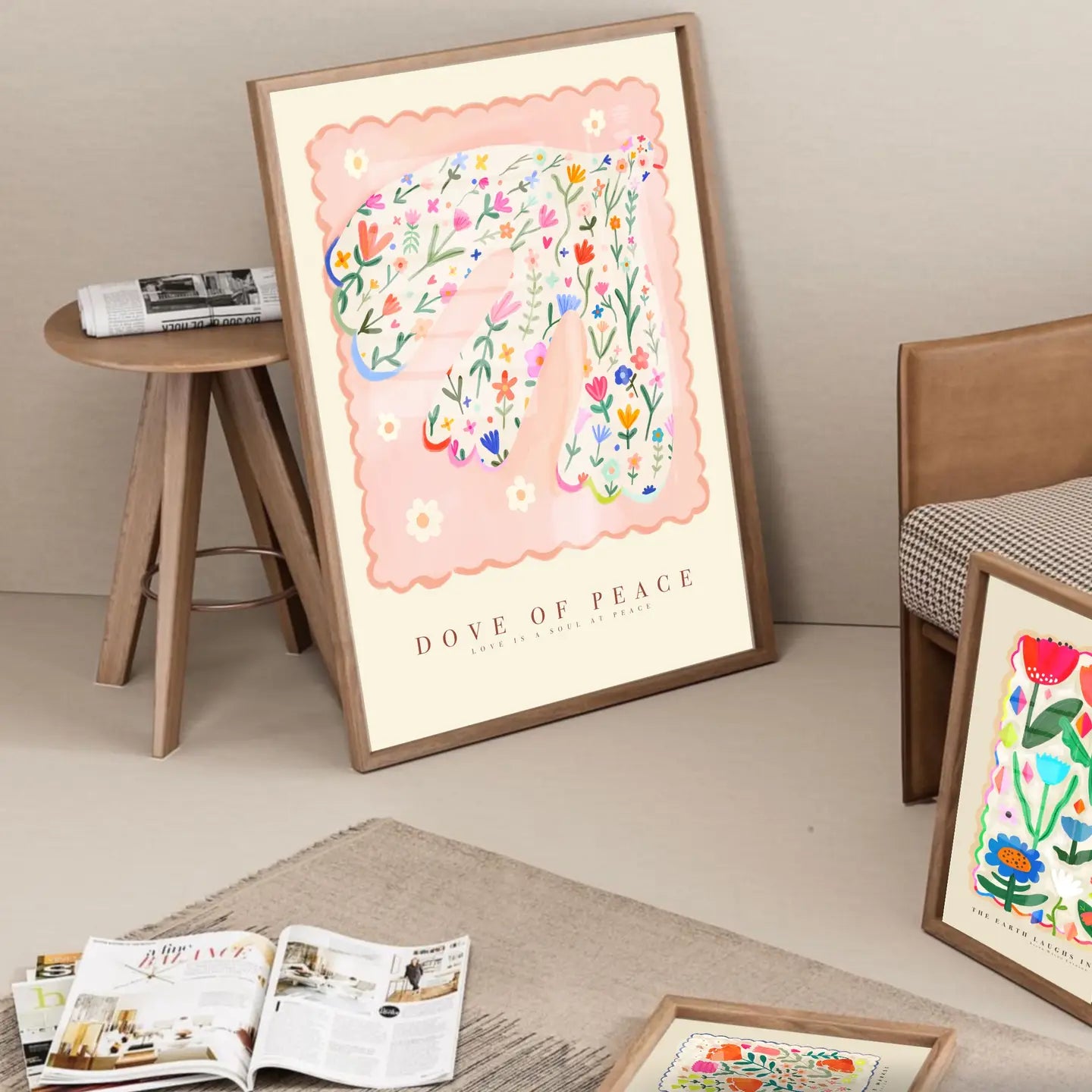 Ilustración Palomas de la Paz