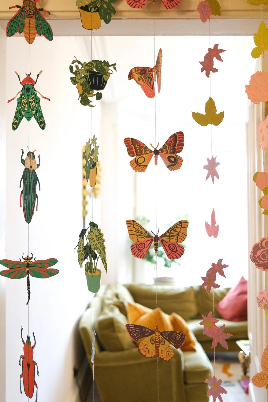Colgante vertical para pared - Mariposas