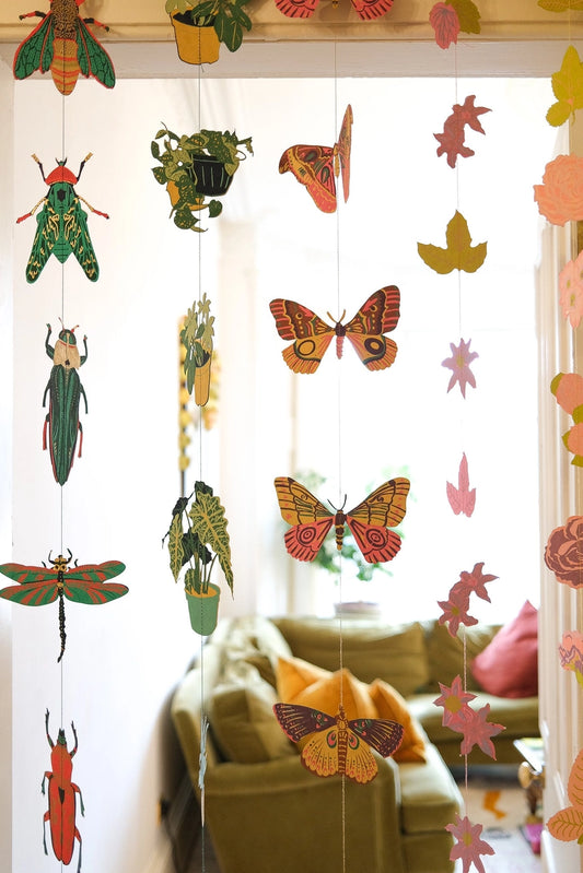 Colgante vertical para pared - Mariposas