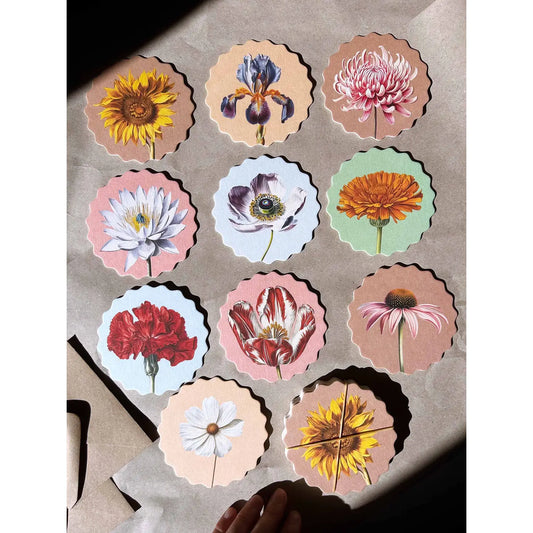 Juego de Posavasos 'Flores'