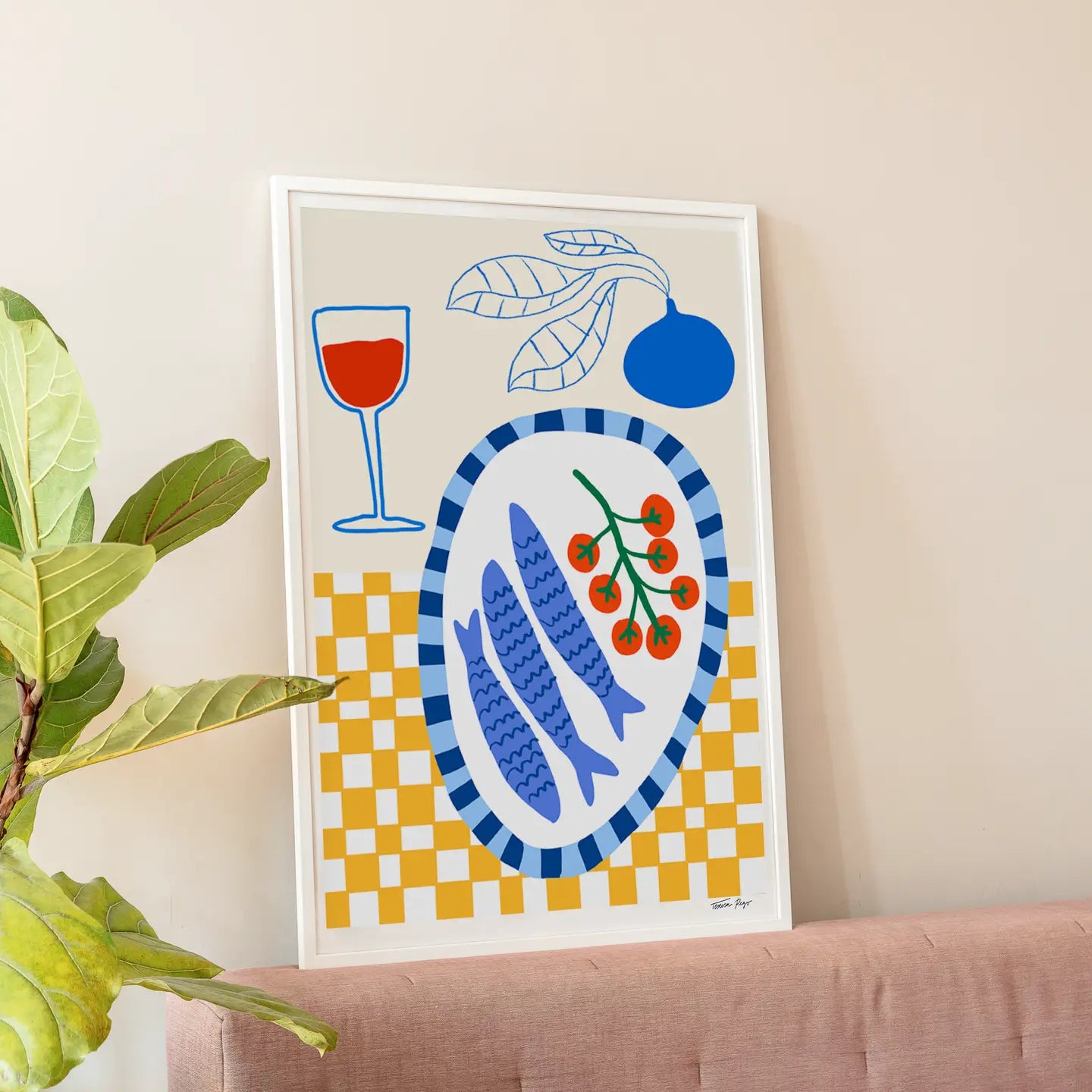 Ilustración Cena de Sardinas