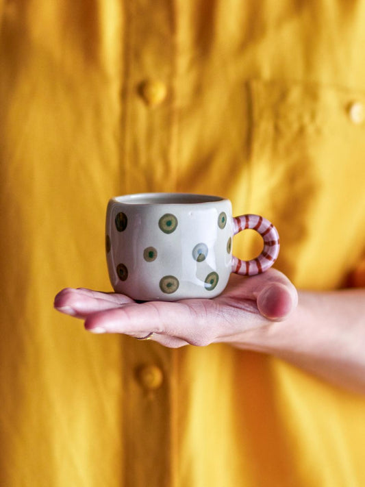 Mini taza - topitos verdes