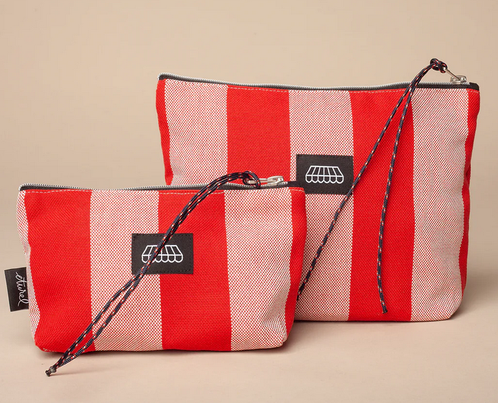 Neceser - estuche lona toldo rojo