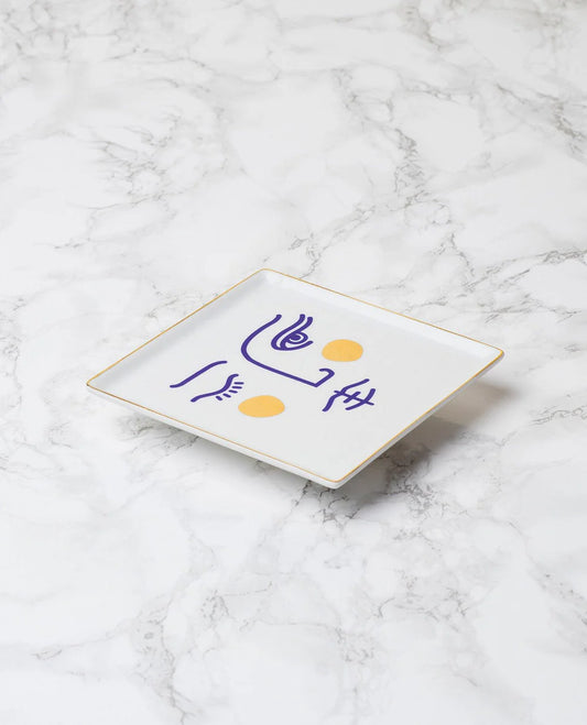 CERAMIC TRAY JANUS GODDESS