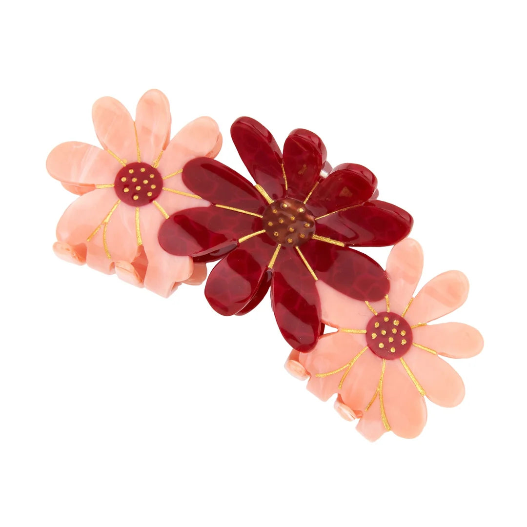 Pinza Trío de Flores Rosas